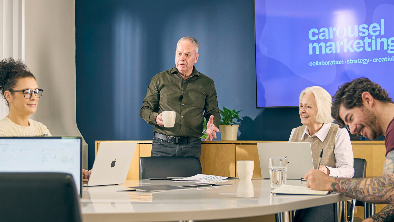 Research meeting at Carousel Marketing