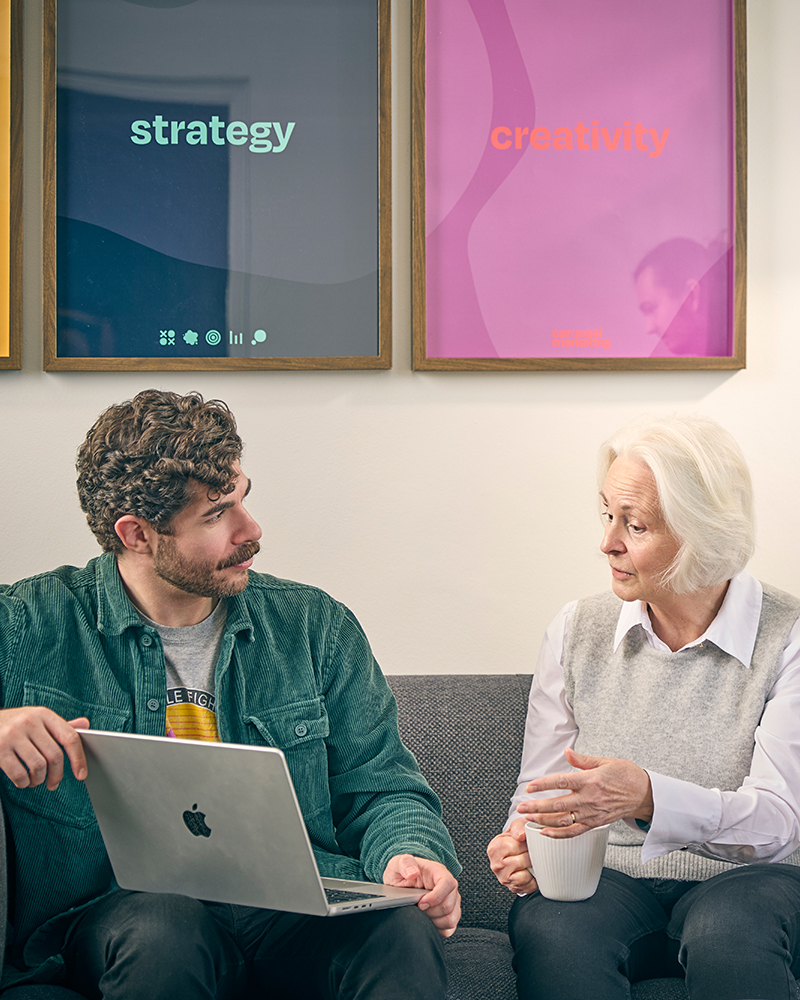 Team meeting at Carousel Marketing