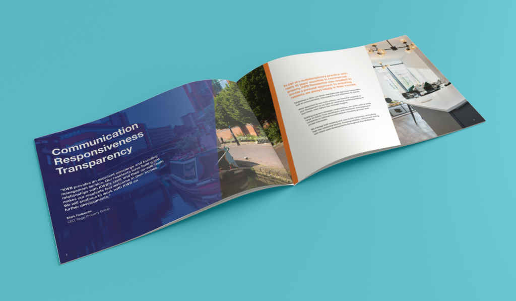 KWB brochure designed by Carousel Marketing