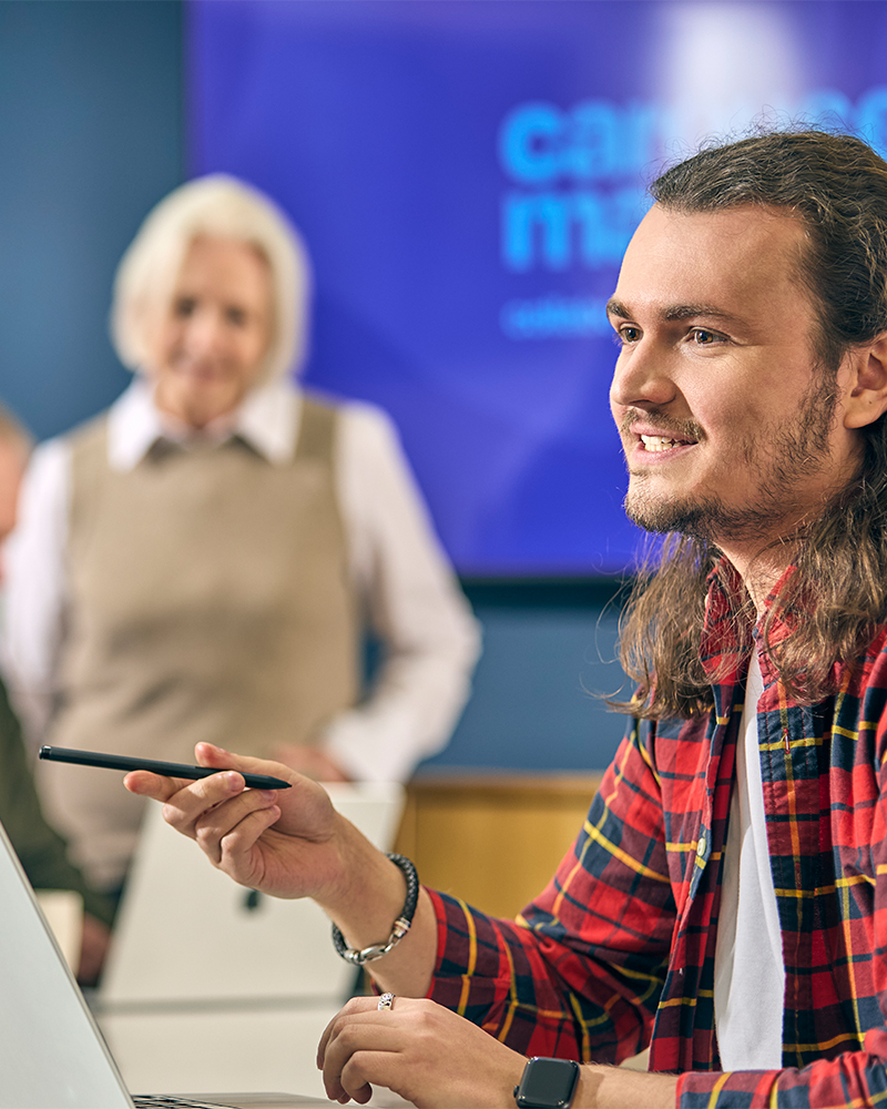 Design meeting at Carousel Marketing